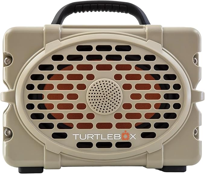 Turtlebox Original Gen 3: Portable Outdoor Bluetooth Speaker – Ultra-Loud (120dB) Waterproof (IP67) Rugged Impact-Resistant 3-Day Battery | Party Mode: Unlimited Pairing for Stereo Sound Tan