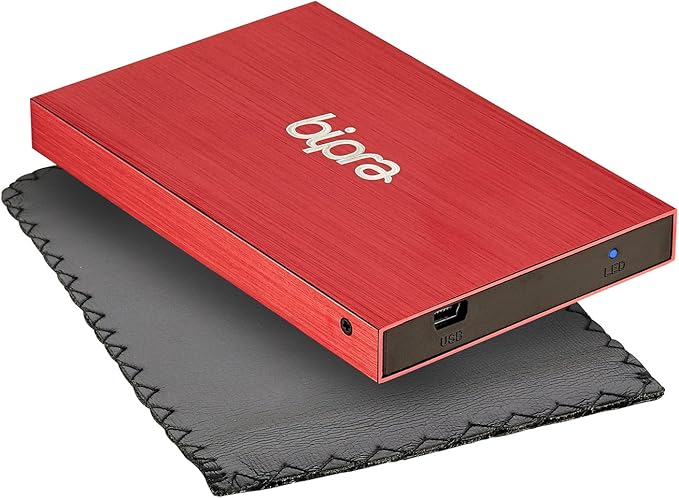 120Gb 120 Gb 2.5 Inch External Hard Drive Portable USB 2.0 - Red - Fat32 (120Gb)