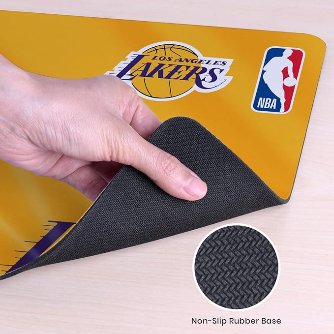 Head Case Designs Officially Licensed NBA Horizontal Banner Los Angeles Lakers 23.62 x 11.81 x 0.12 inches (600 x 300 mm) - L Gaming Office Desk PC Keyboard Mouse Mat Pad