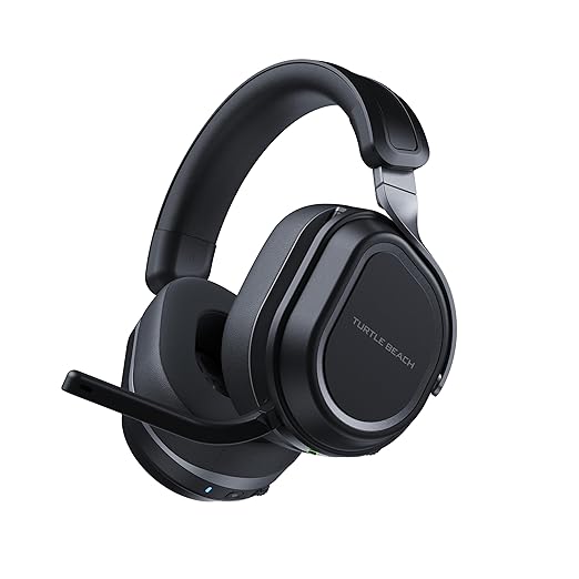 Turtle Beach Stealth 700 Wireless Multiplatform Amplified Gaming Headset for PS5 PS4 PC Mobile – AI Noise-Cancelling Mic Bluetooth Rechargeable Battery Dual Transmitters Black (Renewed)