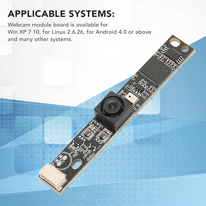 12MP USB Camera Module Board for HD Webcam Plug and Play Device with 123 Degree Wide Angle Lens Ultra HD 3840x3104 Resolution Excellent for Wide Angle HD 4K Video Conference