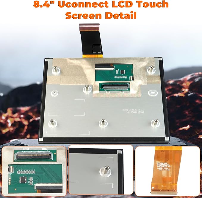 8.4 Uconnect 4C NAV UAQ Touch Screen Display LCD Monitor Replacement for Dodge RAM Jeep Chrysler 2017-2022 Replaces LA084X01(SL)(02)