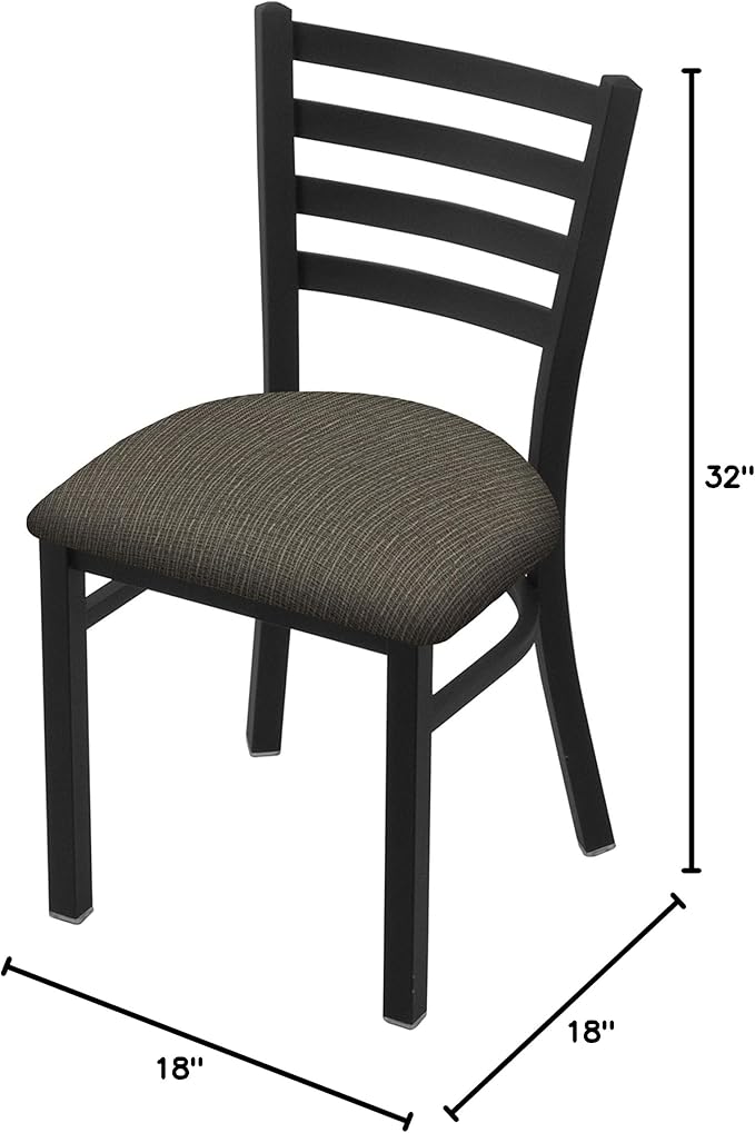 Holland Bar Stool Co. 400 Jackie 18 Chair with Black Wrinkle Finish and Graph Chalice Seat