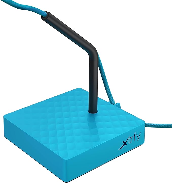 Xtrfy B4 Mouse Bungee for Greater Playing Comfort Flexible Cable Holder for Gaming Mouse Stable Base Non-Slip Underside Practical and Compact Miami Blue