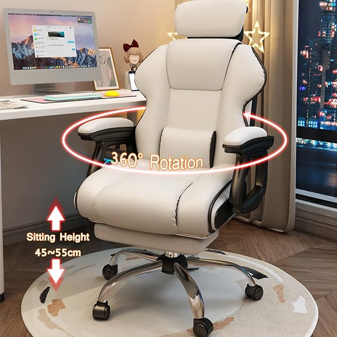 Home Office Chair Big and Tall Gaming Chair 330lb Capacity Gaming Chairs for Teens Racing Style Gaming Computer Chair with Headrest and Lumbar Support