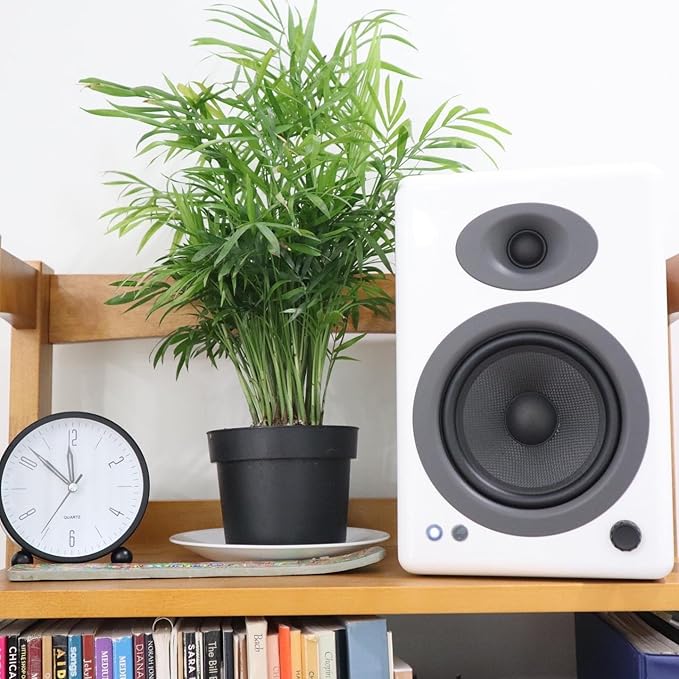 Audioengine A5+ Powered Bookshelf Speakers – 150W High-Fidelity Studio Monitors for Music Gaming Turntables &amp Home Theater