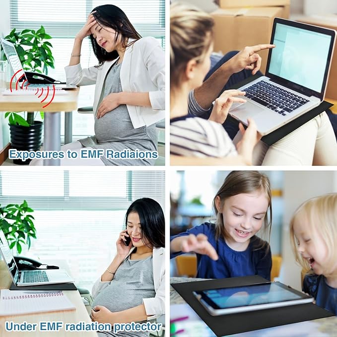 Laptop Pad Protection Heat Shielding Laptop Pad EMI Blocker Lap Desk Protector Portable Heat Blocker for Laptop Tablets and Phones (12-16)