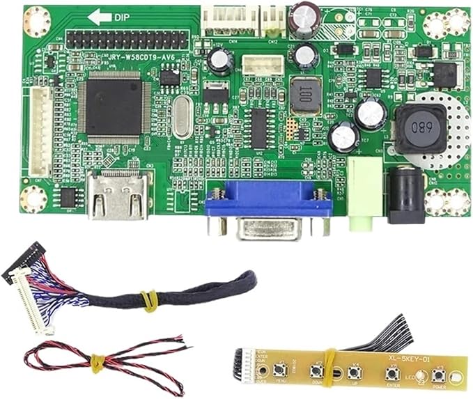 Compatible ForM215HGE-L21 HM215F01 HR215WU1 M215HW03 LTM215HT05 LM215WF4 Controller Board HDMI And VGA DC12V LVDS LED 1920x1080 DIY Display(HM215F01)