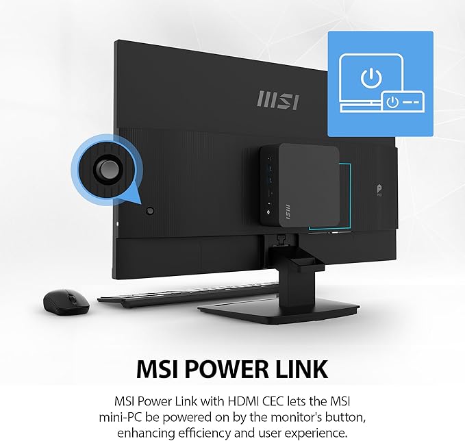 msi PRO MP273 E14A 27-inch IPS 1920 x 1080 (FHD) Gaming Office Monitor 144Hz Free-Sync HDMI DisplayPort VGA Port VESA Mountable Tilt Speaker 4-Side Slim Bezel 1ms Black