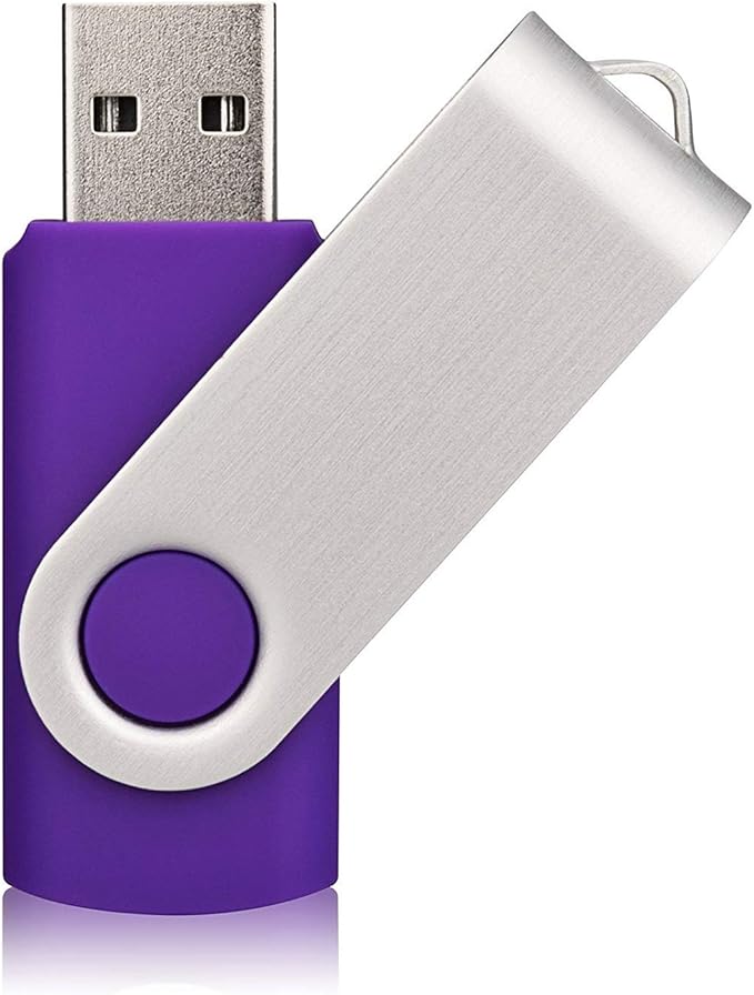 Aiibe 8GB USB Flash Drive Colorful 8G Memory Stick Thumbdrives 10 Pack (Mix Colors : Black Blue Red Green Orange White Yellow Pink Purple Silver)