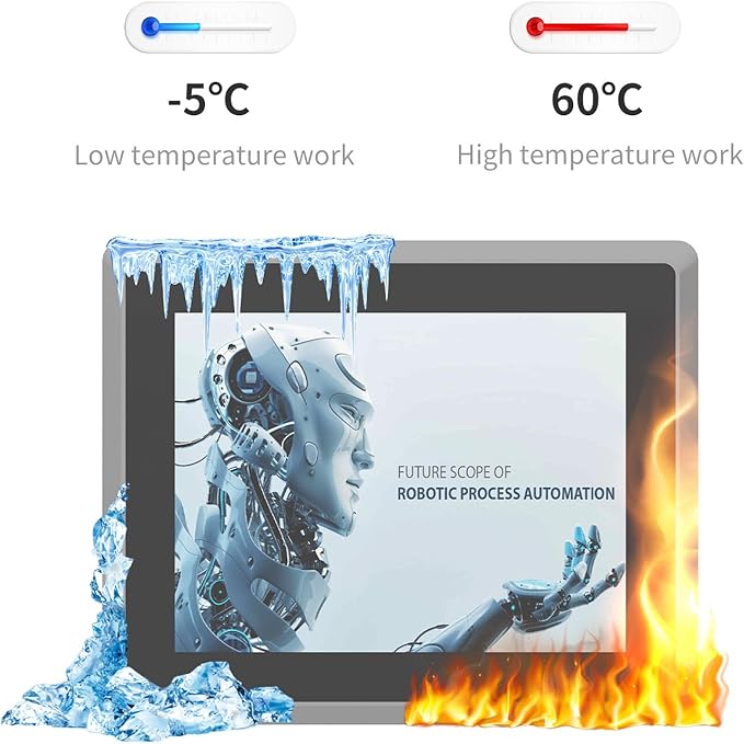 10.4 inch Industrie Panel PCIndustrial Embedded Panel PCFanless Panel ComputerIndustrial Touch Screen All-in-One PC Windows 10 ProI5 16GB RAM 1T ROM6xUSB4xRS232+2xRS4858*GPIOHDMI2xLAN