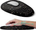Ergonomic Mouse Pad with Wrist Rest SupportMousepad Relief Carpal Tunnel Pain Entire Memory Foam Mouse Pad with Non-Slip PU Base Wireless Mouse Pad Lovely Starry Sky