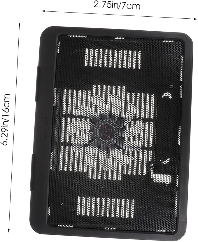 Tofficu Laptop Cooling Pad with Slip Feet Air Cooling Stand for Laptops Ergonomic Design for Neck Relief for Home Office Use