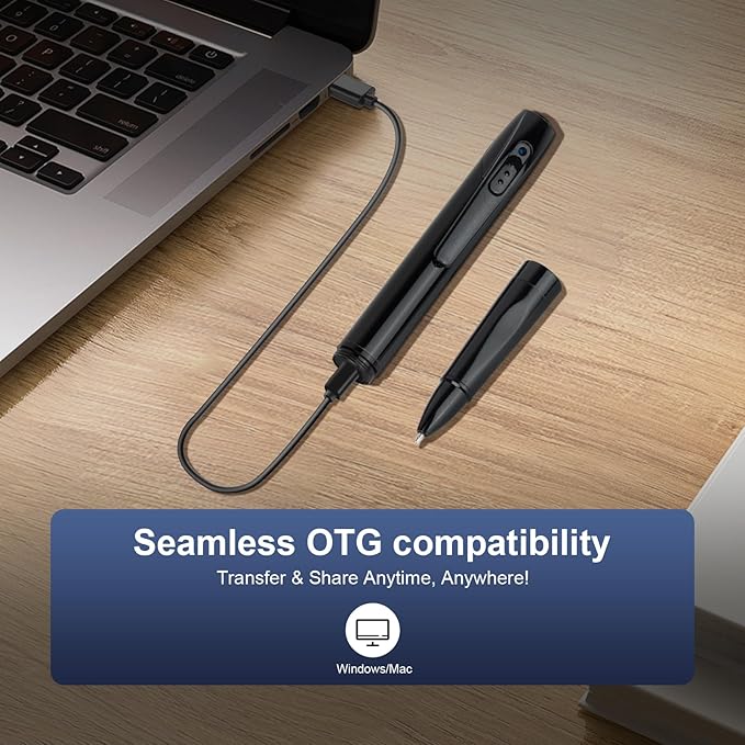 Pen Camera for Video Notes 1080P HD Mini Camera Pen 64GB Storage 150 Mins Battery USB Charge for Lecture &amp Meeting Productivity