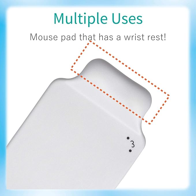 ELECOM Ergonomic Mouse Pad with Wrist Rest Gel Type for Laptop Office &amp Home Pain Relief Non-Slip Rubber Base MP-GELWH