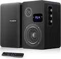 Powered Bookshelf Speakers Vinyl Record Player Speakers with 4 Inch Woofer Active Turntable Speakers Wired Optical/ARC/RCA/AUX/BT Input HiFi Stereo Speakers for TV PC CD Player