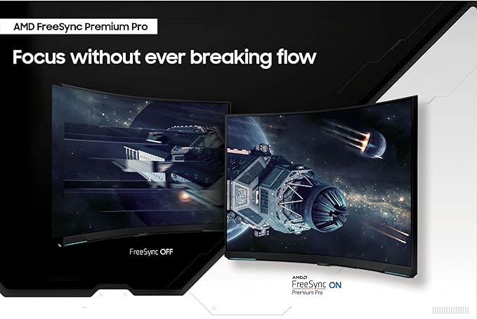 Samsung 32 Odyssey Neo G8 (G85NB) 4K UHD 240Hz 1ms G-Sync 1000R Curved Gaming Monitor Quantum HDR2000 AMD FreeSync Premium Pro Matte Display DisplayPort Black &amp White LS32BG852NNXGO