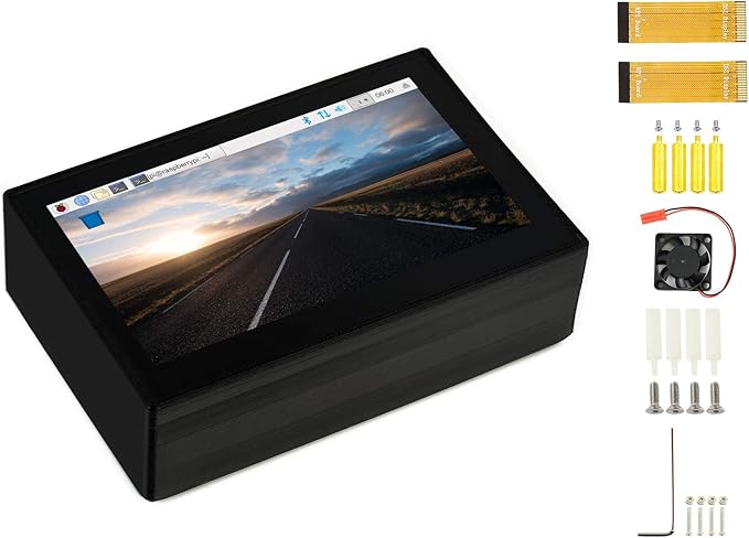 waveshare 4.3inch DSI LCD Capacitive Touch Display with Protection Case for Raspberry Pi 4 B800×480 Resolution IPS Screen Wide AngleMIPI DSI Interface