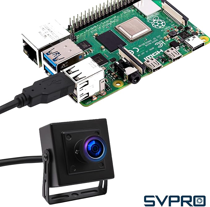 SVPRO 5MP 30FPS USB Camera IMX335 Sensor Fisheye Webcam for 3D Printer Laser Engraver Machine Vision Industrial Camera Security Monitoring(M12 Lens USB Plug &amp Play for Windows/Mac/Linux/Andro