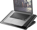 Laptop Cooling Stand - Adjustable Quiet Cooler Riser | Aluminum Alloy Quiet Computer Laptop Cooling Fan | for Desk Keyboard Tablet Book Home Workplace Dorm Apartment