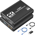 4K HDMI Capture Card USB 3.0 – 1080P 60FPS Gaming &amp Streaming Video Capture Card with HDMI Loop-Out Plug &amp Play Low-Latency Recording for PS5/PS4/Xbox/Switch/OBS/PC/Mac