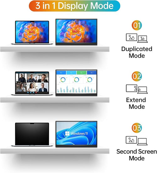 14 Inch Portable Monitor FHD1200P Ultra-Slim for Laptop Monitor USB-C&ampHDMI Plug&ampPlay100% SRGBDual Speakers Extender Display. Built-in Standfor LaptopPC Phone Xbox PS4/5