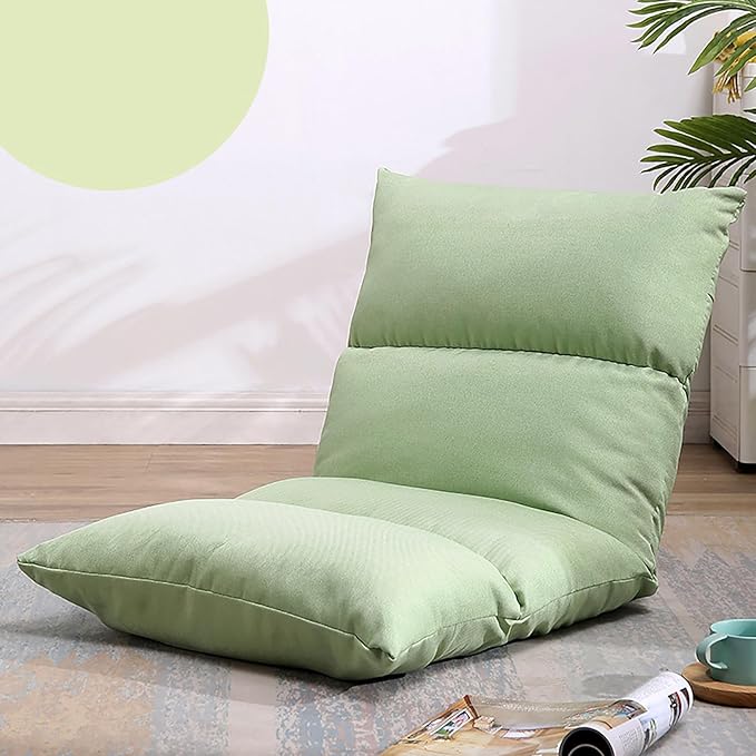 NaKeah Floor Chair 6 Gears Adjustable Breathable Floor Chair Easy for Storage Gaming Floor Chair for Adult Dorm Cushion Lazy Sofa Lazy Chair Comfy for Reading MeditatingG