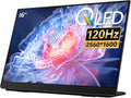 EHOMEWEI Q5 Portable Monitor 2.5K 120Hz 16 QLED 2560 * 1600 400 Nits HDR 100% DCI-P3 1500:1 sRGB FreeSync 16:10 Widescreen Eye Care Laptop/PC/Phone/Game Console