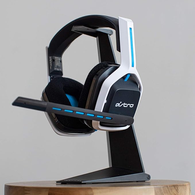 ASTRO Gaming A20 Wireless Headset Gen 2 - Compatible with PlayStation 4 &amp 5 / PC/Mac - White/Blue