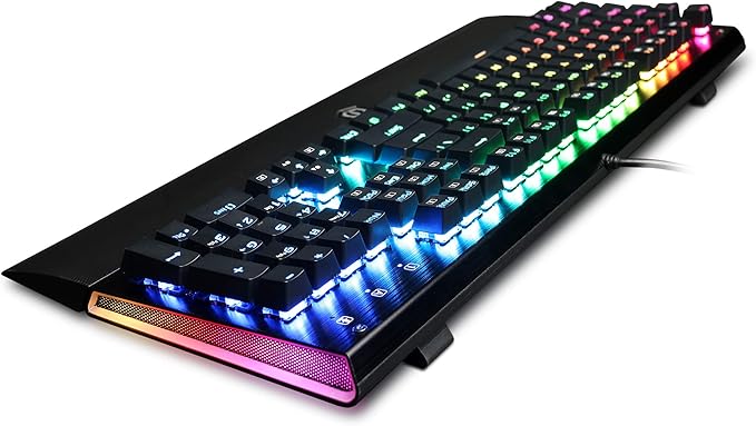 CyberpowerPC Skorpion K2 CPSK303 RGB Mechanical Gaming Keyboard with Kontact ™ Red (Linear) Mechanical SwitchesBlack