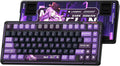 LINGBAO K75 Wireless Mechanical Keyboard 75% Anime Gaming Keyboard with 10000mAh Battery Hot-Swappable Pre-Lubed Switches RGB Backlit PBT Keycaps Creamy Sounding Computer Keyboards for PC/Mac/Win