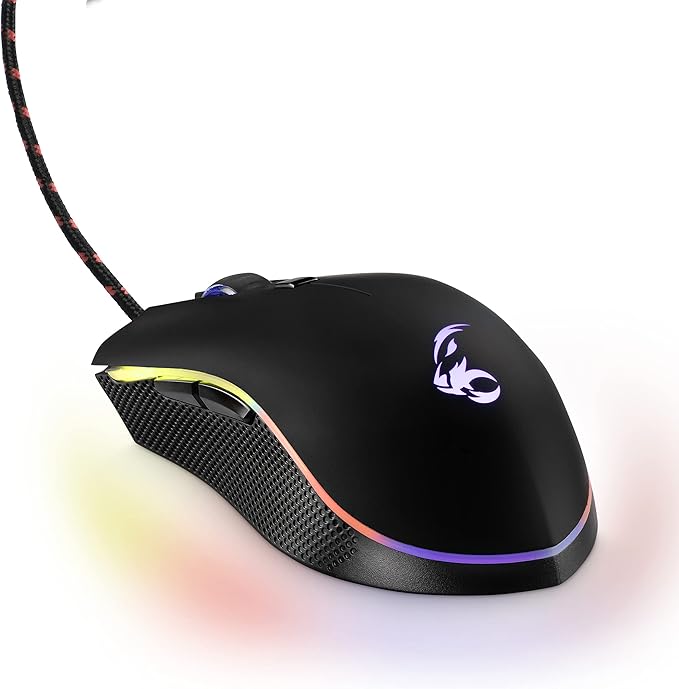 MediaRange MRGS201 Gaming Mouse with 6 Buttons USB 2.0 Cable Black
