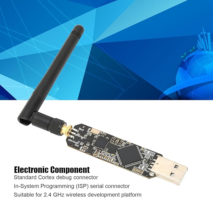 Ubertooth One Module2.4 GHzClass 1 Comparable PowerStandard 10-pin 50 Mil JTAGISP Serial ConnectorExpansion ConnectorBluetooth ExperimentsMaterial: PCB
