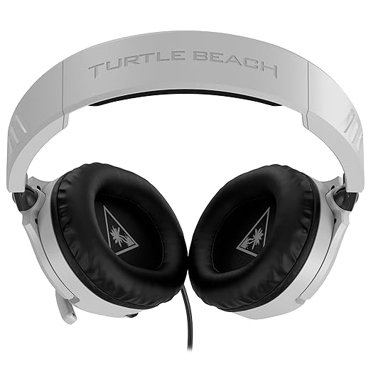 Turtle Beach Recon 70 Multiplatform Gaming Headset for PS5 PS4 Xbox Series X|S Xbox One PC &amp Mobile w/ 3.5mm Wired Connection - Flip-to-Mute Mic 40mm Speakers Lightweight Design White