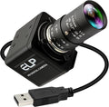 USB Camera 16 Megapixes High Resolution 5K USB Webcam with CS Mount 5-50mm Manual Varifocus Lens Close UP OpenCV Camera Free Driver Plug and Play for Windows Linux Laptop Jetson Nano