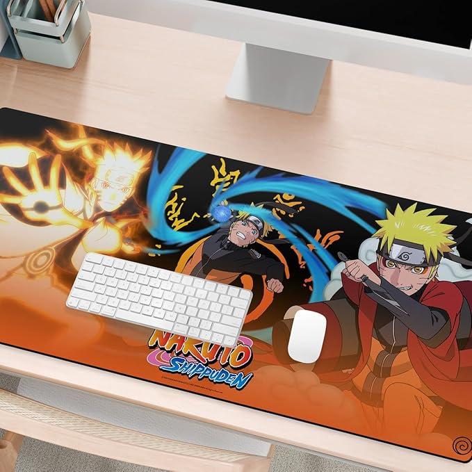 Head Case Designs Officially Licensed Naruto Shippuden Naruto Transformation Graphic Art 37.4 x 15.75 x 0.16 inches (900 x 400 mm) - XL Gaming Office Desk PC Keyboard Mouse Mat Pad