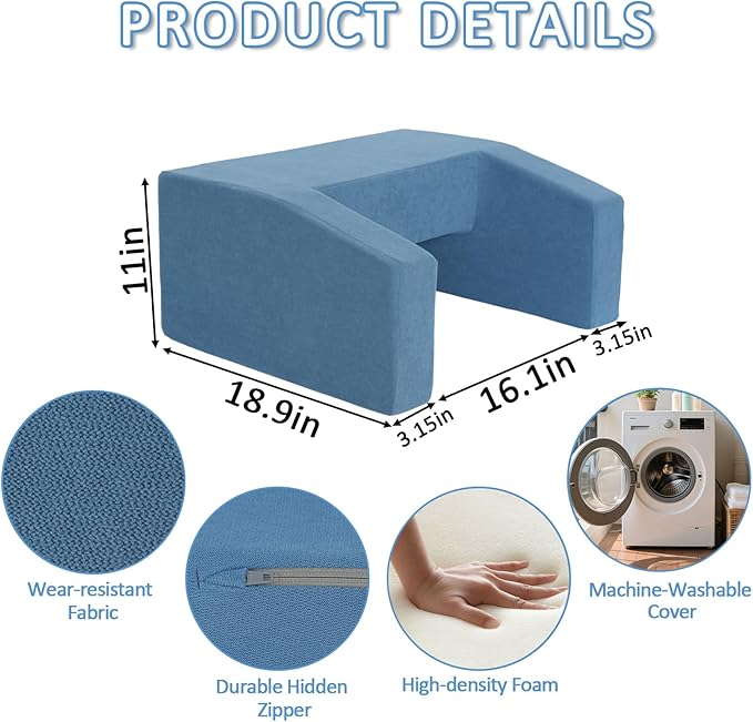 Lap Pillow Desk - Gaming Pillows for LapMachine Washable Reading&ampBook Pillows and Machine Washable Desk Pillow for Napping Work &amp Sofa Couch Use