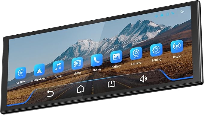 INNOVV V1 10.3 Inch Carplay Screen for Car 1920 * 720 IPS Touch Screen Car Stereo with GPS Navigation Dual-Band WiFi Bluetooth Audio Siri Apple Carplay &amp Android Auto Car Stereo Fit All Vehicl