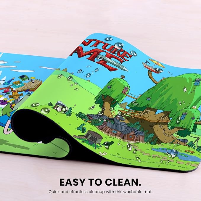 Head Case Designs Officially Licensed Adventure Time Jake and Finn Graphics 23.62 x 11.81 x 0.12 inches (600 x 300 mm) - L Gaming Office Desk PC Keyboard Mouse Mat Pad