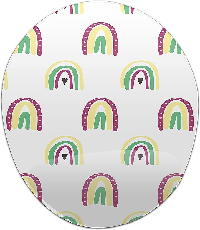 Ergonomic Mouse Pad with Wrist Rest Digital Printed Mouse Mat for Tendon Sheath Problems Non-Slip Base for Office and Home Size: 20 x 23 cm