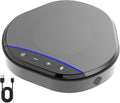 Conference Speaker and Microphone 360° Enhanced Voice Pickup with 2 AI Mics Echo &amp Noise Reduction USB-C Plug &amp Play Speakerphone for Zoom Skype Teams Calls for Home Office and Meeting Roo