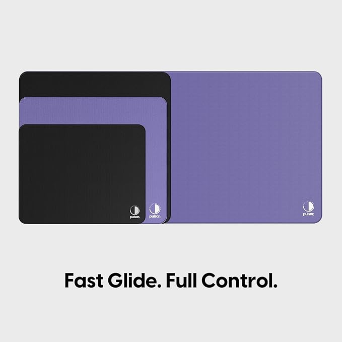 Pulsar Gaming Gears Esports Mercury Pro Gaming Mousepad – Fast Glide Surface with Controlled Stopping Precision for Tracking Aim (X-Large SQ Xsoft Quantum Violet)