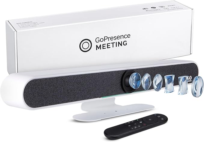 All-in-One 4K Video Conferencing Camera System AI Auto-Tracking 120° Wide-Angle 6 Microphones &amp Dual Speakers Noise Reduction USB Plug &amp Play for Zoom Teams Google Meet PC &amp Laptop