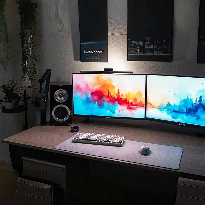 Kado Dual Monitor Setup - 2-Pack 27 1920x1080 Computer Monitor 75Hz VESA Mount HDMI Office Gaming Hybrid Built-in Speakers (E27 Dual Series)