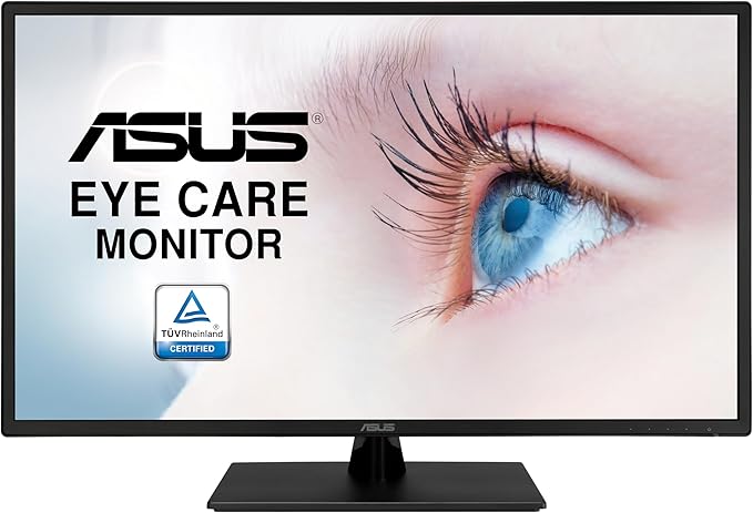 ASUS 32 Inch 1080P Monitor (VA329HE) - Full HD IPS 75Hz Adaptive-Sync Eye Care Low Blue Light Flicker Free HDMI VGA Wall Mountable Tilt Adjustable Black