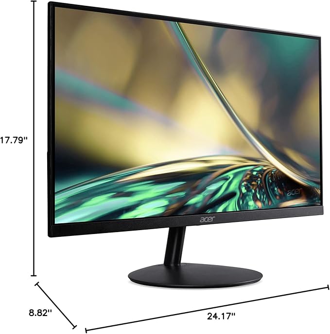 acer 27” UHD 3840 x 2160 Ultra-Thin IPS Home Office Monitor | Adaptive-Sync (FreeSync Compatible) | 2 Speakers 1W Per Speaker | ZeroFrame Design | 1 x Display Port 1.2 1 x HDMI 2.0 | SB272K bmiipx