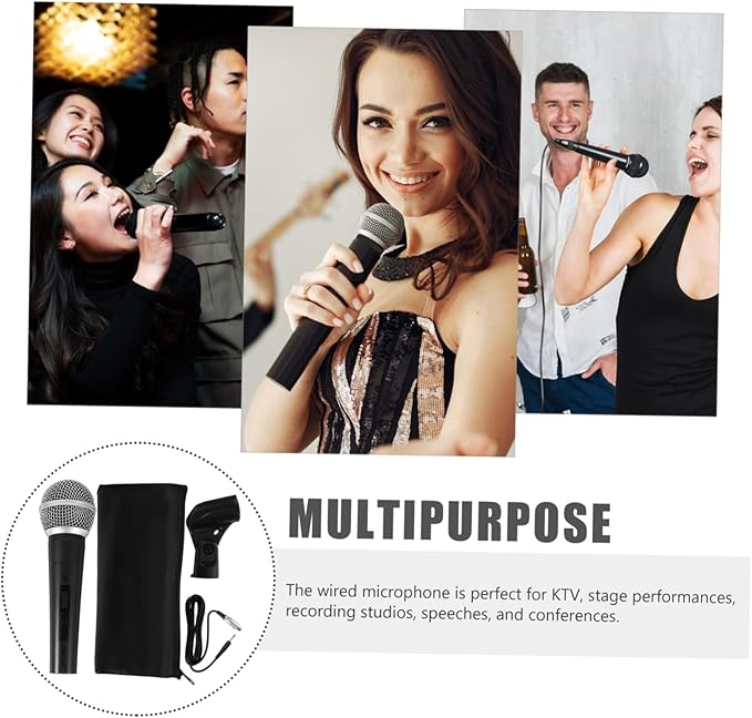 ibasenice Handheld Wireless Microphone Dynamic Vocal Mic for Ktv Singing Stage Sound Equipment