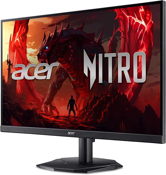 acer Nitro 27” Gaming Monitor | Full HD 1920 x 1080 | IPS | ZeroFrame | AMD FreeSync Premium | 240Hz Refresh Rate | Up to 0.5ms | sRGB 99% | 1 x Display Port 1.4 and 2 x HDMI 2.0 | KG271 W3biip