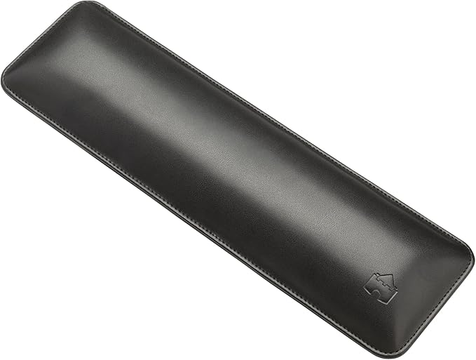 Bailey Tenkeyless by Castle - TKL Short Wrist Rest for Keyboards with around 87 Keys - Leather Ergonomic Computer Extra Firm Wrist Support - Typists Gaming &amp Heavy Office Use (Nightfall Tenkeyl