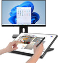 Ideao Hub 24 Inch P-Cap Touchscreen Monitor QHD HDMI VGA USB C Input 10-Point Touch PD Support with Versatile Fully Adjustable Stand &amp MPP2.0 Active Stylus for Laptop PC Mac Phone &amp
